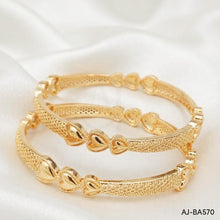 Gold Plated Bangles Pair AJ-BA570