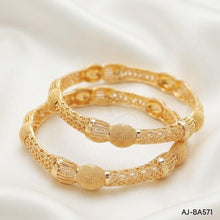 Gold Plated Bangles Pair AJ-BA571