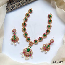 zircon necklace set