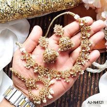 Party Wear Necklace Set Champagne