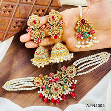 Nauratan Necklace Set AJ-N4304