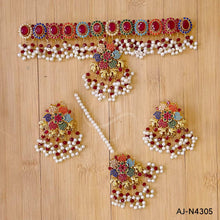 Nauratan Necklace Set AJ-N4305