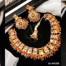 Crystal Zircon Necklace Set AJ-N4308