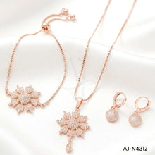 Flower Locket Set AJ-N4312